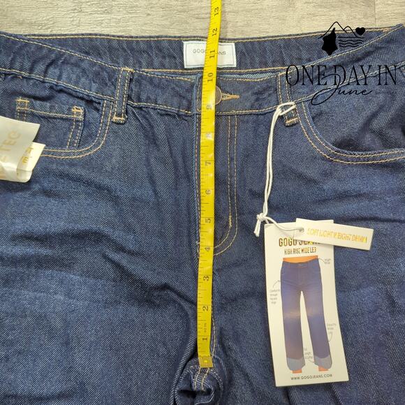 Gogo Jeans Juniors High Rise Wide Leg Jeans Size 9 - Picture 4 of 6